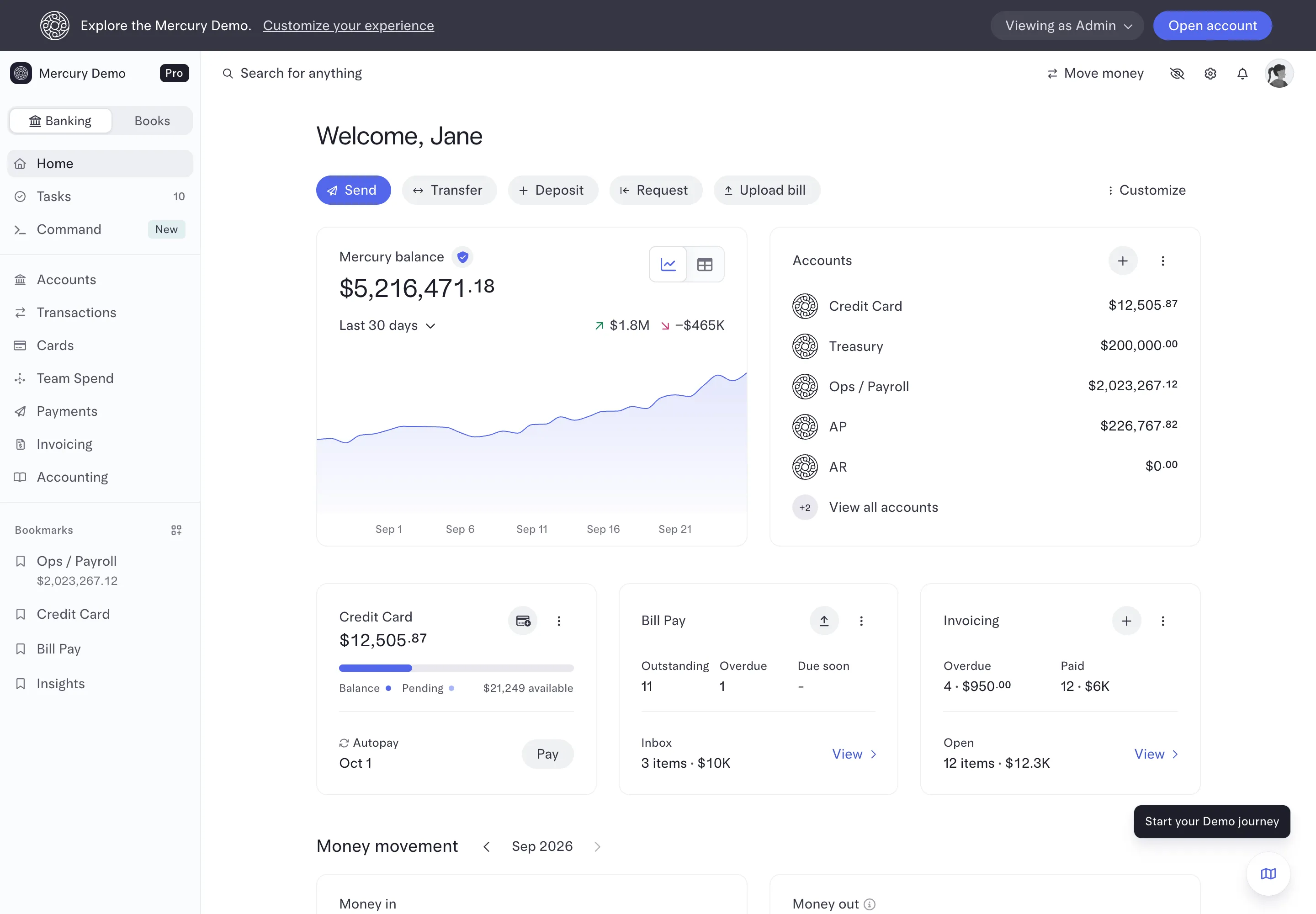 Mercury: Full-app sandbox, no signup