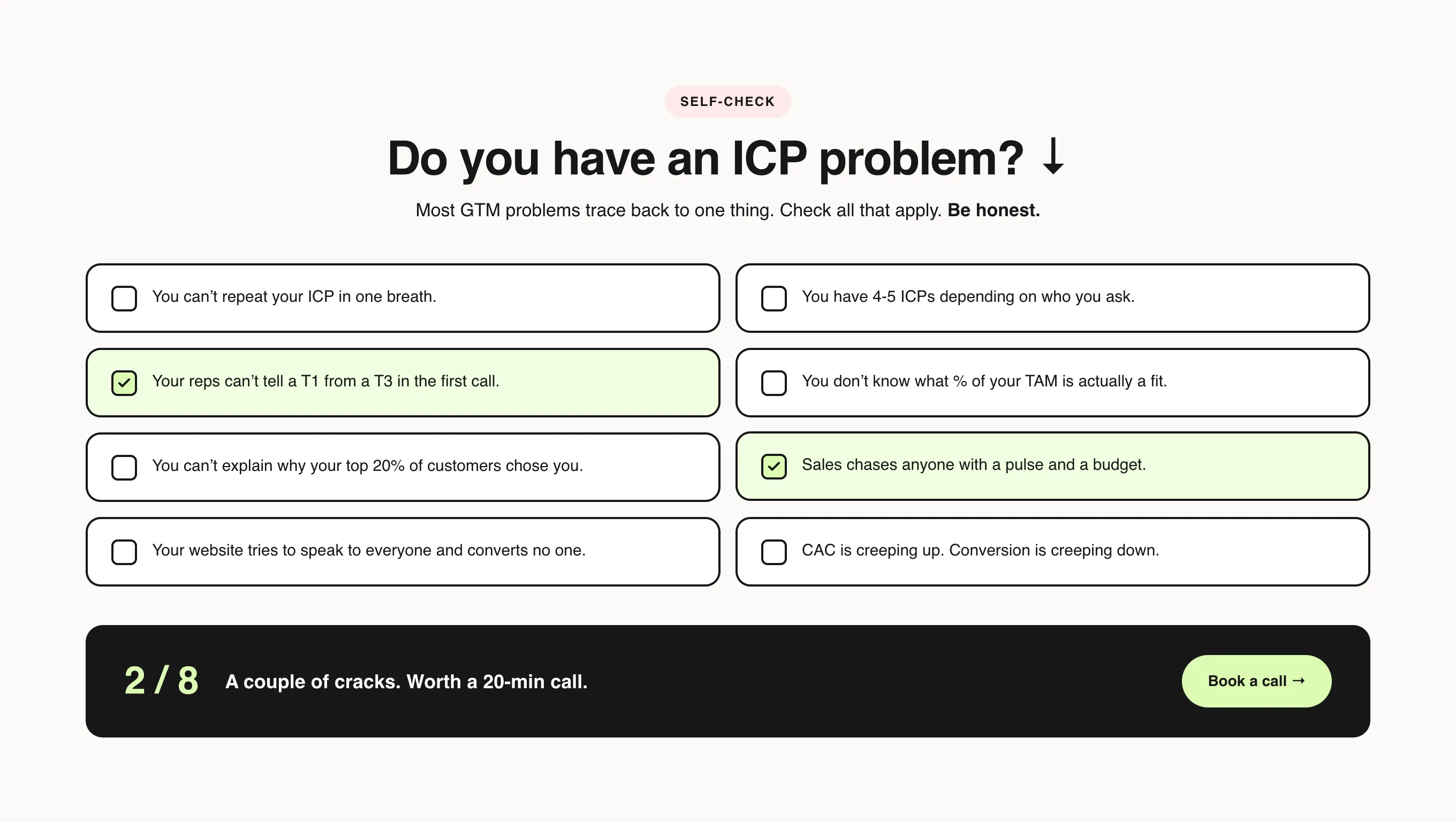WhyThey: Interactive self-check